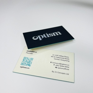 Bán buôn tùy chỉnh sang trọng cá nhân logo dập nổi Holographic lá tráng giấy cạnh in ấn thẻ kinh doanh - Product Image 3