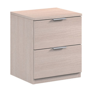 COMODINO CON 2 CASSETTI 46X38X34 ROVERE CHIARO - Product Image 1