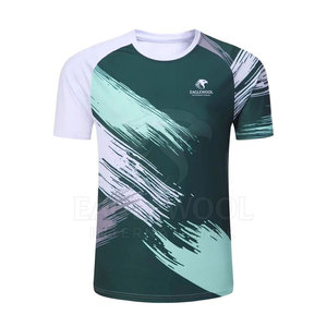 Camiseta de Tenis Personalizada con Logotipo, Fabricada en Pakistán, MOQ Bajo, Diseño Nuevo, 100% Poliéster, Secado Rápido, Transpirable, Cuello Redondo - Product Image 1