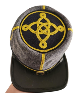 Vente en gros exigence personnalisée Logo haute qualité unisexe 100% laine reproduction américaine Kepis chapeaux - Product Image 4