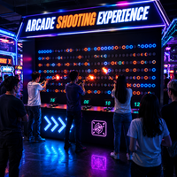 Équipement interactif de compétition d'équipe pour salle de jeu de tir au laser intelligent, machine de jeu sportif au laser avec cibles LED