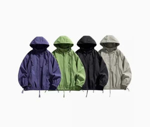High Quality Lightweight Men's Outdoor Training <b>Jacket</b> New Design Vintage Style with <b>Waterproof</b> Pocket Zipper Oversized Top - Product Image 2