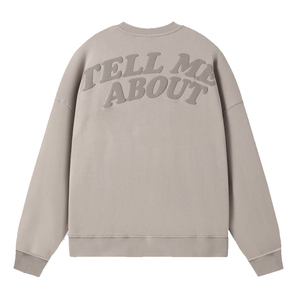 Sweat-shirt en molleton surdimensionné personnalisé avec logo en gros, sweat-shirt unisexe décontracté en molleton doux, vêtements de rue personnalisables, uni - Product Image 2