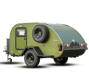 Remolque de Camping Moderno Tipo Lágrima de Aluminio, Diseño Impermeable de Acero Inoxidable, Compatible con Autocaravanas, Precio al por Mayor - Product Image 4