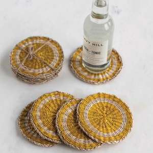 High Quality Natural Seagrass Plaiting Handmade Heat Insulating <b>Woven</b> <b>coaster</b> Water Hyacinth Round <b>Woven</b> Dining <b>Coasters</b> - Product Image 6