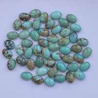 Pierres précieuses naturelles turquoise bleu-vert 8 mm 10 mm certifiées IGI, cabochons ovales lisses, pierres en vrac, bijoux pour femmes, qualité semi-précieuse AAA