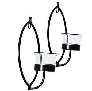 Candelabro de pared decorativo clásico con forma de ojo para decoración del hogar y la oficina, eventos de bodas y fiestas, hecho en India. - Product Image 6