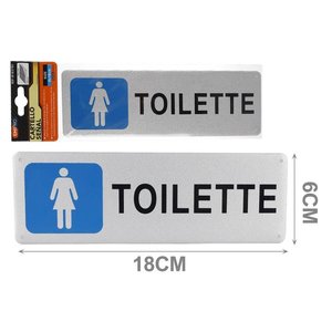 * OUTLET * cartello bagno donna 5*18CM-casa e giardino/ - Product Image 2