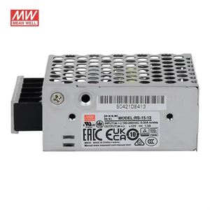 Fuente de Alimentación Metálica RS-15-12 - 12V 1.3A 15W Mean Well SMPS para Proyectos de Equipos Eléctricos - Product Image 5