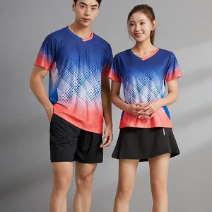 Maillot de volley-ball rose Sublimation Tennis Badminton pour hommes femmes enfants respirant Shorts jupes uniformes - Product Image 6