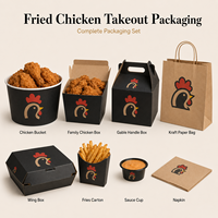 Emballage alimentaire à emporter en carton pour sandwichs, poulet frit, hamburgers, boîte à burger personnalisée avec logo imprimé, boîte à burger en kraft