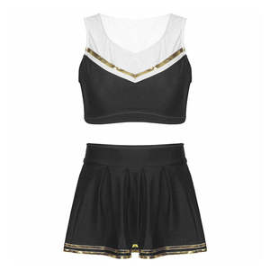Uniforme de cheerleading professionnel de haute qualité, style jupe, couleur personnalisée, léger, prix de gros - Product Image 1