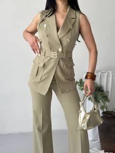 Boutique Style Women's Eco-Friendly Vintage Floral Full-Length Short Sleeve Canvas <b>Wool</b>/Nylon Summer Dress Embroidery Applique - Product Image 5