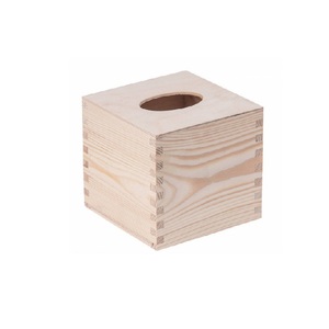 Soporte de caja de pañuelos sólido de alta calidad de madera de mango moderno para baño de Hotel restaurante forma cuadrada hecha a mano impresa personalizada - Product Image 2