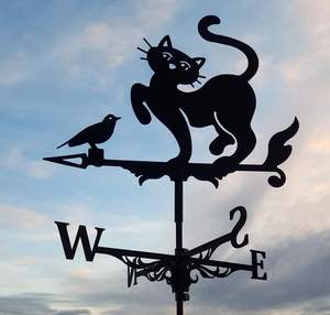 Unique handcrafted iron weathervane in animal form perfect for traditional barn farmhouse or <b>garden</b> settings - Product Image 4