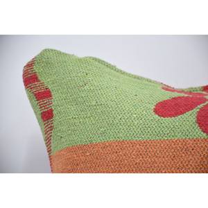 28x28 Inch Multicolor Bohemian Patchwork Woven Wool <b>Pillow</b> Vintage Embroidery Kantha Style Non-Slip Eco-Friendly Removable - Product Image 2