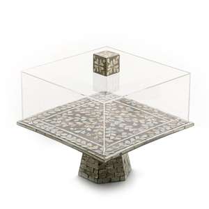 Hotel and <b>Wedding</b> Table Decoration <b>Cake</b> Rack Handmade Marble <b>Cake</b> Stand With Glass Dome Lid Birthday Party Accessories - Product Image 5