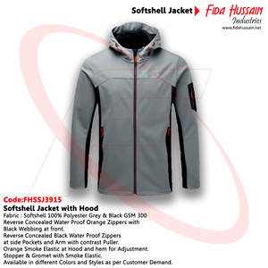 Logo personnalisé Vêtements de travail en plein air Soft Shell coupe-vent imperméable en polyester Veste Softshell d'hiver - Product Image 6