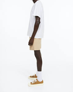 Shorts pour hommes 100% coton, tissu peigné 220g, respirant, imprimé animal, taille haute, fermeture à cordon, surdimensionné, décontracté, vêtements de sport - Product Image 5