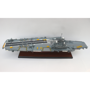 Maquette du porte-avions Charles de Gaulle, artisanale, échelle 1/350, bois d'acacia, décoration nautique pour la maison, technique peinte - Product Image 6