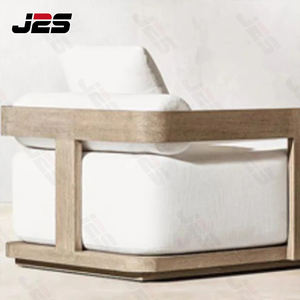 Chaise longue avec cadre en aluminium pour l'extérieur avec coussin imperméable pour villa et piscine - Product Image 4