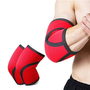 Manchon de compression élastique en néoprène à bas prix, robuste, pour la salle de sport, la remise en forme, l'exercice, réglable, manchons de bras rouges respirants - Product Image 6