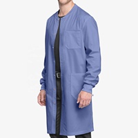 Toptan profesyonel Unisex XL hastane üniformaları nefes pamuk Polyester beyaz laboratuvar önlüğü doktorların güvenlik giysisi