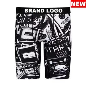 Calzoncillos bóxer de marca americana respetuosos con el medio ambiente de gran oferta, Calzoncillos Bóxer estampados transpirables de secado rápido para hombre, ropa interior de diseñador para hombre - Product Image 3