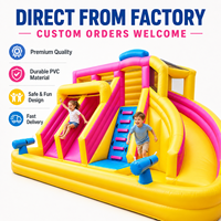 Château gonflable multifonctionnel JIALE en PVC avec piscine à balles et toboggan, couleur personnalisable, utilisation intérieure/extérieure, prix de gros