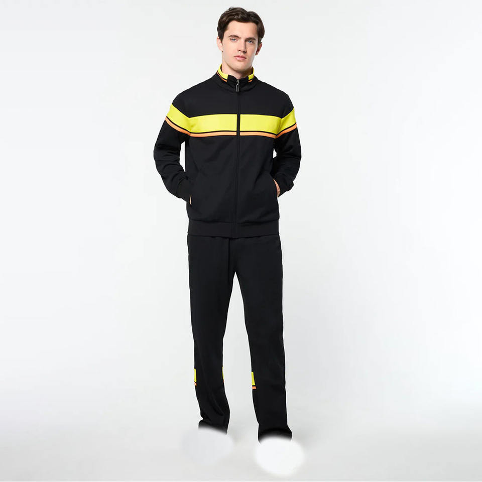 Modern Style Solid Tracksuit For Men Breathable Nylon/cotton Fabric For Fitness Lifestyle Brands Wholesale Buyers Distributors