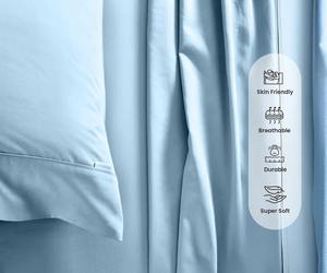 Draps de lit en coton 100% de qualité supérieure avec tissu doux et respirant, confortables pour la maison et les hôtels, disponibles en gros - Product Image 4