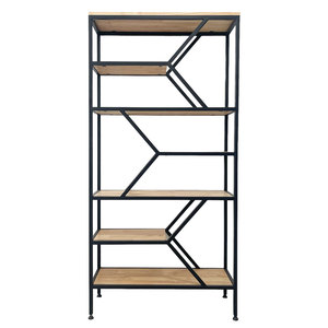 Dimonshelf 80x30x160cm Decorative <b>Shelf</b> Rubber Wood KTB68052 for Living Room Decor - Product Image 6