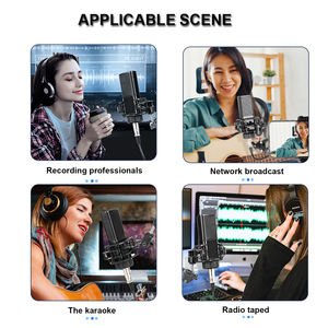 Biner Professionnel MD22 <span class=keywords><strong>Interface</strong></span> <span class=keywords><strong>Audio</strong></span> USB d'Enregistrement avec Carte Son Studio Kits de Microphones - Product Image 4