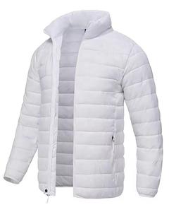 Veste matelassée pour homme de qualité supérieure, chauffée, climatisée, légère, manches longues, impression de logo personnalisée, col montant - Product Image 2