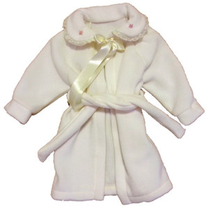 Bata de Bebé de Felpa Color Crudo - Product Image 2