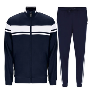 Survêtement homme décontracté coupe ajustée tissu respirant à séchage rapide Ensemble 2 pièces grande taille avec logo personnalisé pour la course à pied - Product Image 1