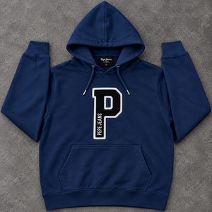Sweat à capuche de baseball personnalisé bicolore en molleton 100 % coton avec poches, idéal pour un usage décontracté - Product Image 2