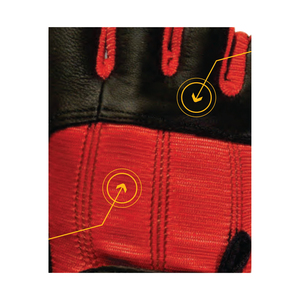 Guantes de cuero genuino para levantamiento de pesas de alta calidad personalizados VIKING LIFT 100% cuero genuino - Product Image 4