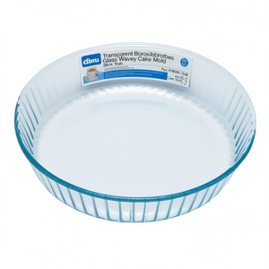 Moule à gâteau ondulé en verre borosilicate transparent 26 cm Pyrex 818B000 7646 Outils pour gâteaux - Product Image 2