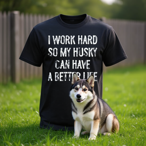 Camiseta Istradam: Trabajando duro por la mejor vida de mi Husky Siberiano - Product Image 3