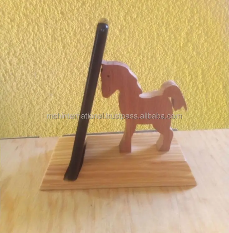 Wooden horse elephants dog cat rodents dinosaur cell phone animal stand holder on sale buy your favorite christmas gifts