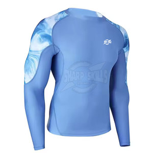 Superventas MMA Rash Guard Nuevo estilo MMA Rash Guard Spandex Poliéster MMA Rash Guard - Product Image 1