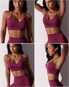 La mejor calidad Fitness Sport Bra Pakistan Made Nuevo diseño Gym Wear Transpirable Sports Women Bra - Product Image 2