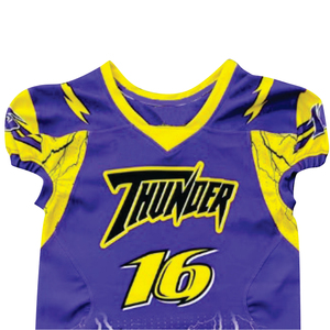 L'ensemble d'uniformes de football américain Thunder Lightning entièrement sublimé comprend un maillot et un pantalon - Product Image 4