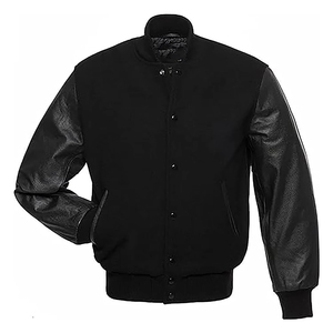 Wholesale High Quality Unisex Fashion Custom Logo Casual OEM Coated Chenille <b>Stand</b> Front Letterman Varsity Jackets for Men Women - Product Image 4