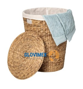 Cestas de almacenamiento de jacinto de agua ecológicas tejidas a mano vintage al por mayor para cocina, baño y armario, tamaño personalizable - Product Image 2