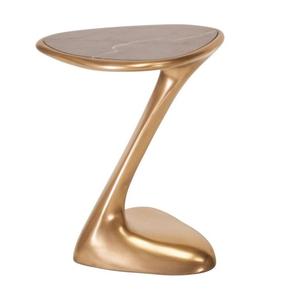 Mesa auxiliar de café y sofás con acabado dorado de acero inoxidable 2023, muebles de decoración para el hogar con diseño de lujo - Product Image 5