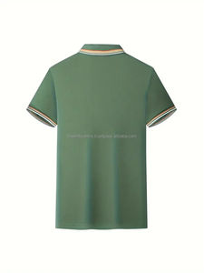 Los hombres más vendidos de alta calidad para camisetas de polo Polos de golf transpirables personalizados con mangas largas y cortas Patrón sólido - Product Image 3