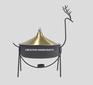 Plato de frotamiento de Metal con diseño de ciervo moderno, recién llegado, calentador de alimentos duradero, calentador para Catering, Hotel, uso doméstico - Product Image 1