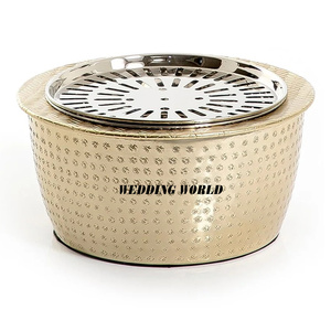 Fabricant de chauffage Dallah en métal Vente à chaud d'ustensiles de cuisine Fancy Dua Heater Classic Stylish Round Shape New Teapot Heater - Product Image 6